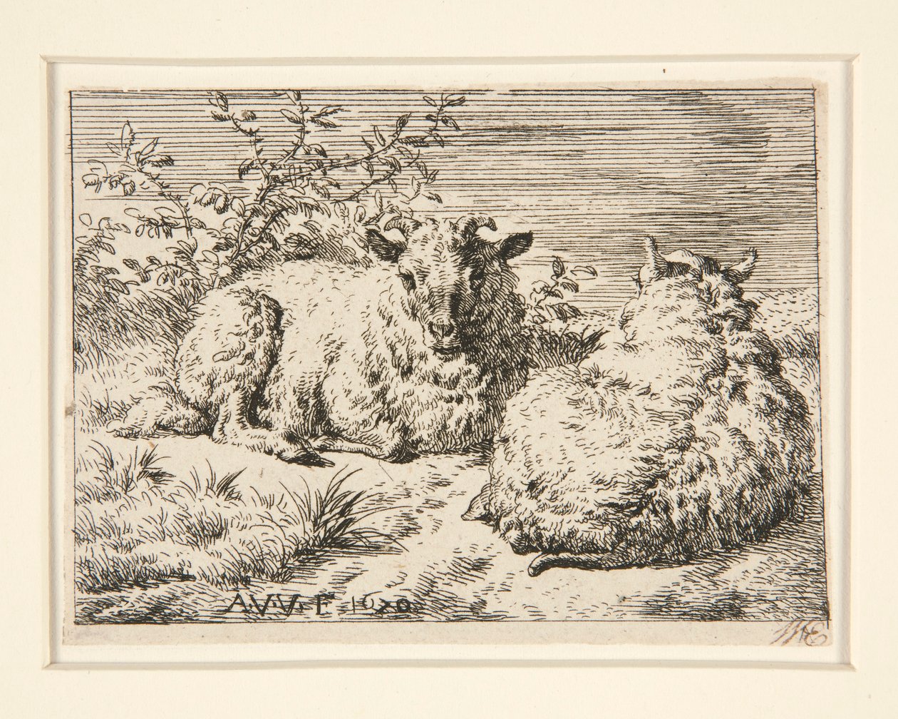 De två fåren av Adriaen van de Velde