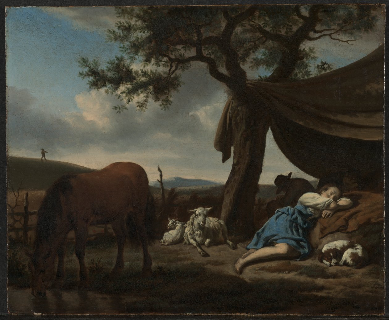 Sovande herdar av Adriaen van de Velde