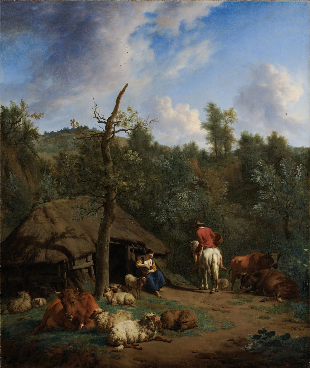 The Hut av Adriaen van de Velde
