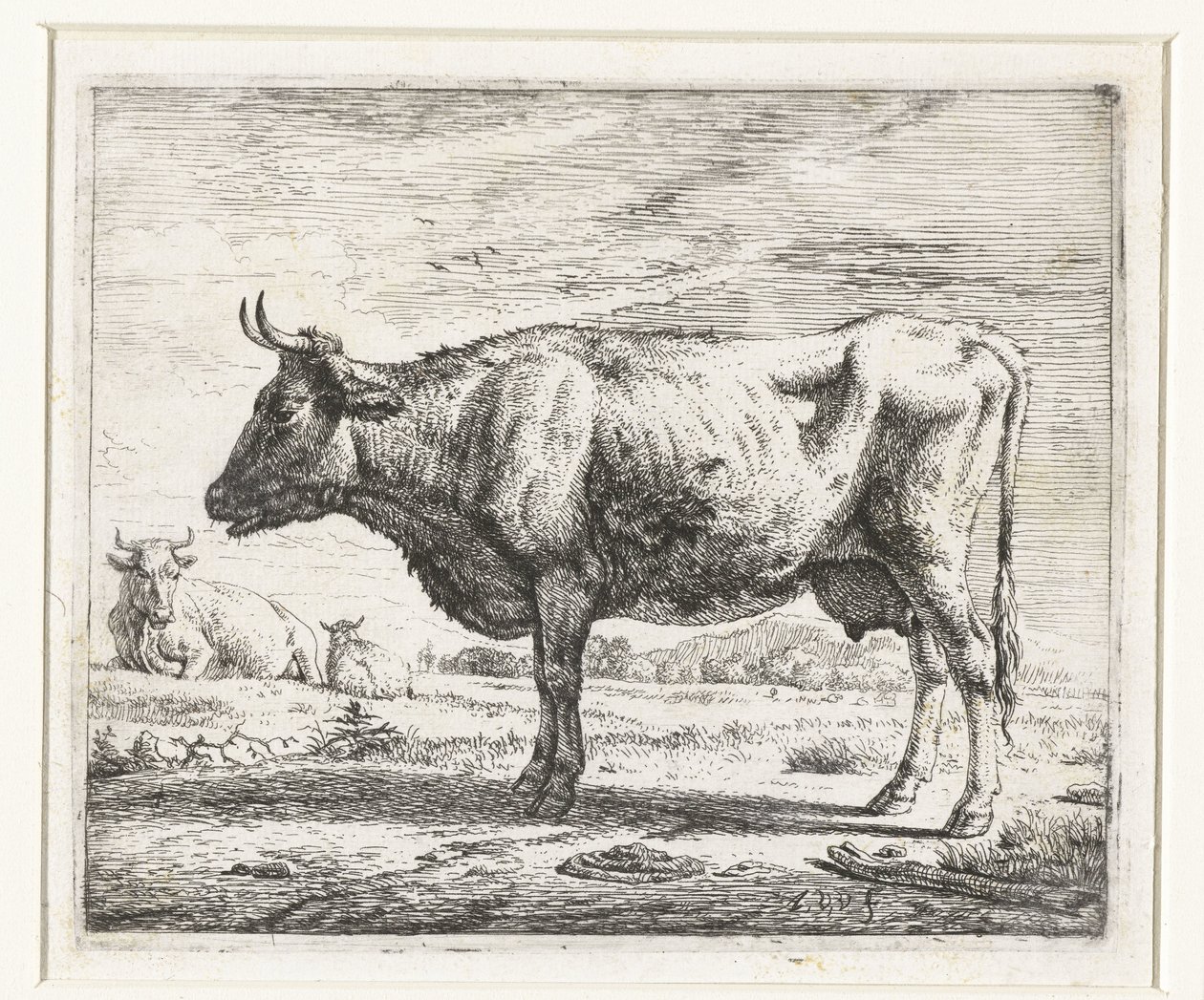 Två kor och ett får Olika djur (serietitel) av Adriaen van de Velde