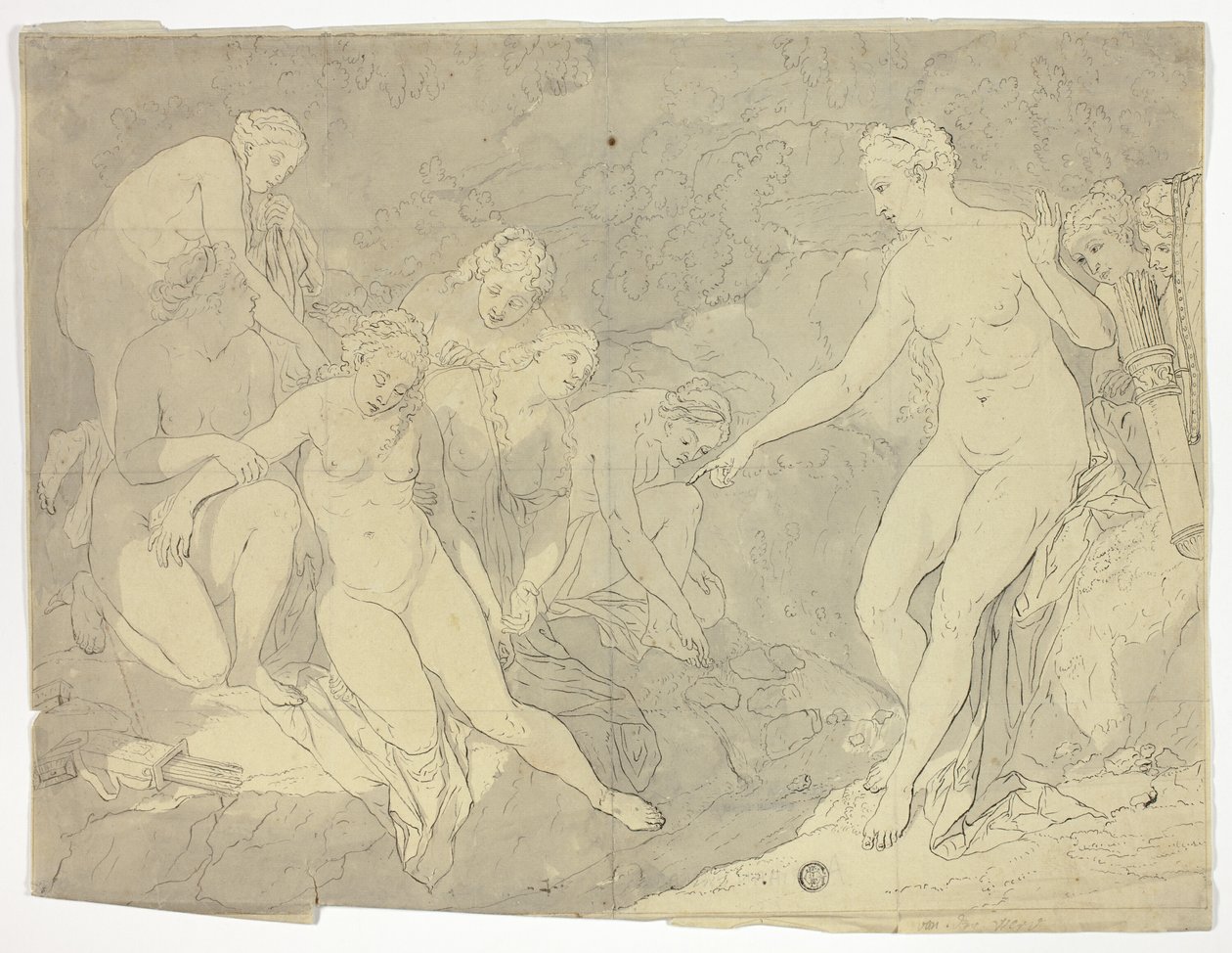 Diana och Callisto av Adriaen van der Werff