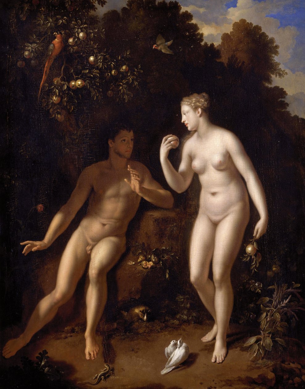 Franska: Adam et Ève près de l
