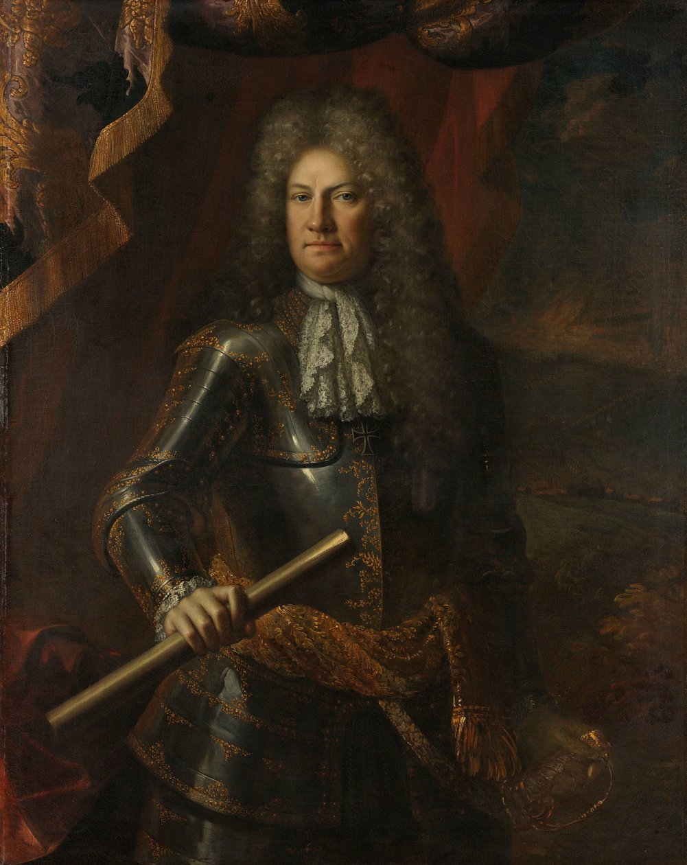 Porträtt av generallöjtnant Godard van Reede, Lord of Amerongen av Adriaen van der Werff