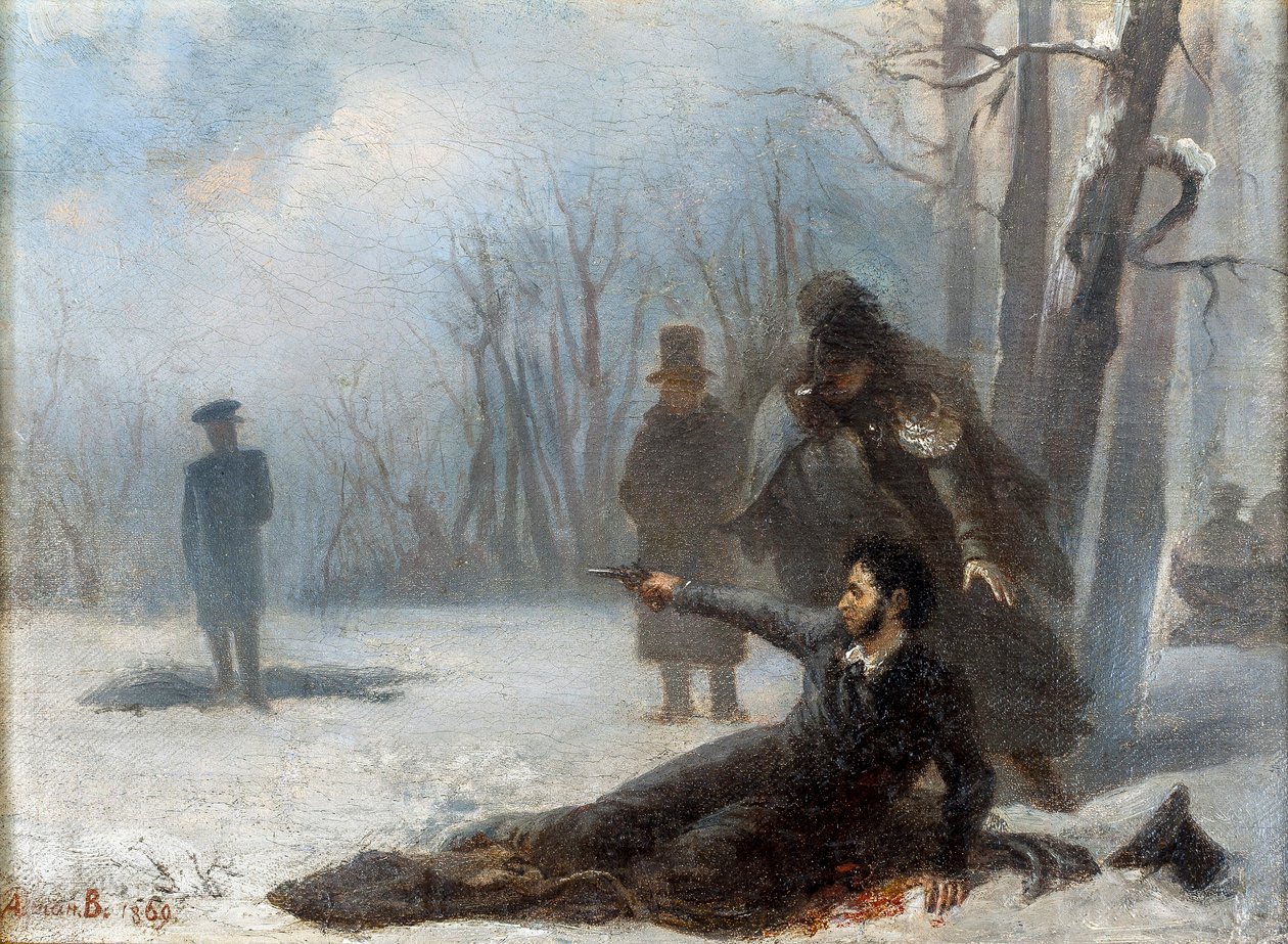 The Last Shot of Alexander Pushkin (1799-1837) - Duell mellan Alexander Pushkin och Georges d