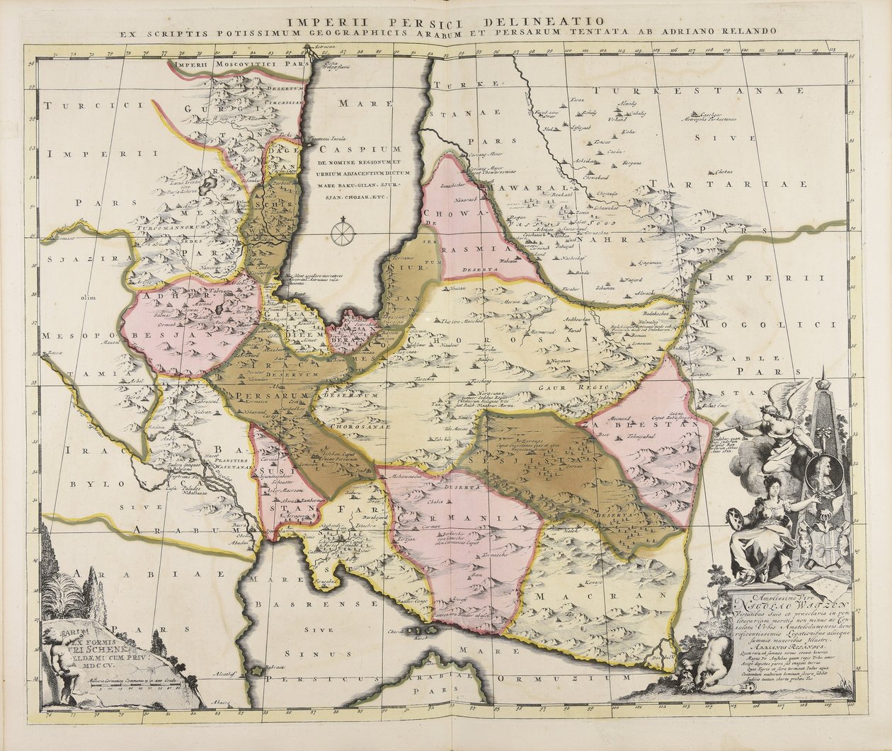 En skiss av det persiska riket från arabernas och persernas geografiska skrifter, försökt av Adrian Relando av Adrian Reeland