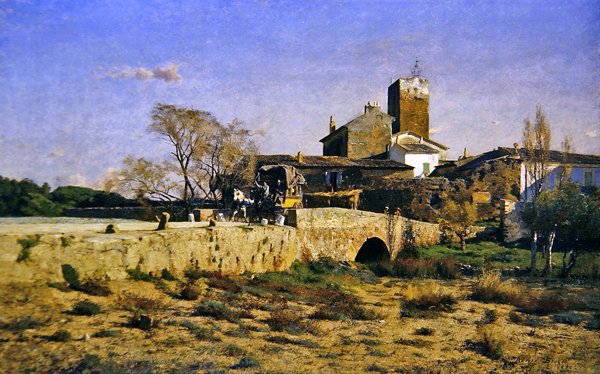 En vintereftermiddag i Provence (En vintereftermiddag i södra Frankrike) av Adrian Scott Stokes