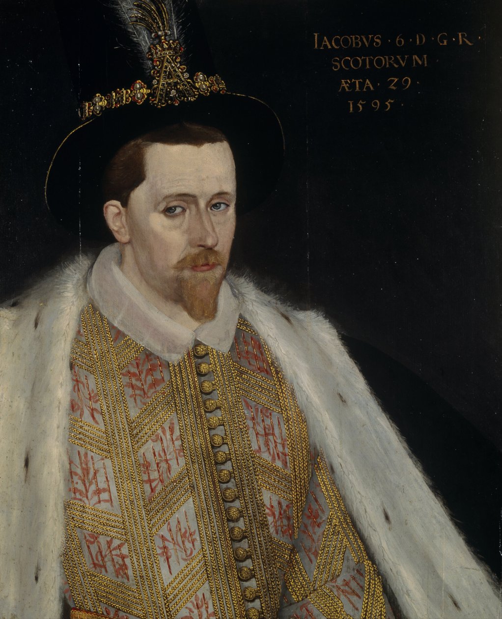James VI och I 1566-1625, kung av Skottland, 1595 av Adrian Vanson