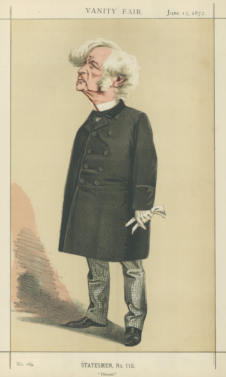 Mr Samuel Morley (färglitografi) av Adriano Cecioni