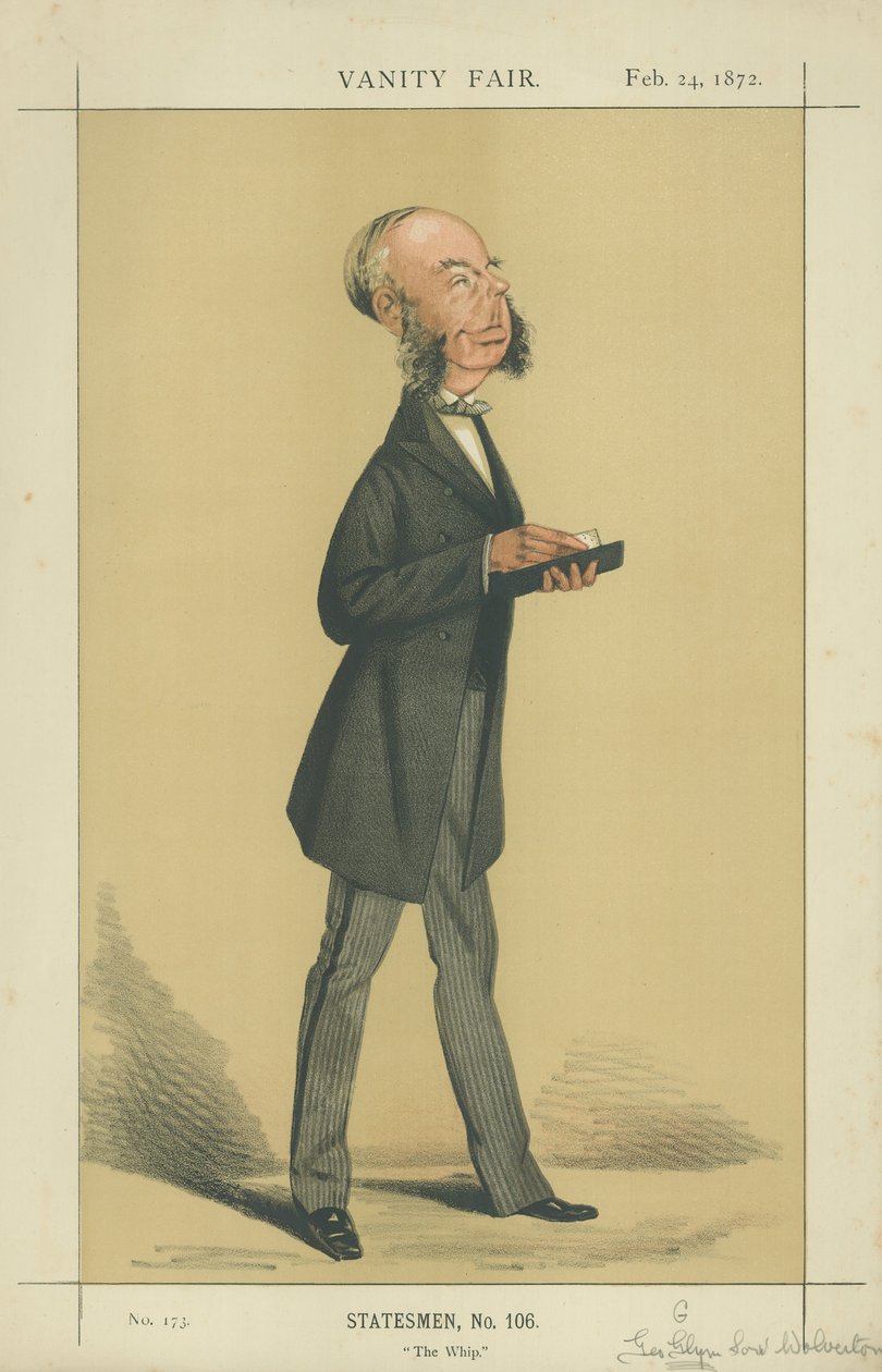 The Hon George Grenfell Glyn (färglitografi) av Adriano Cecioni