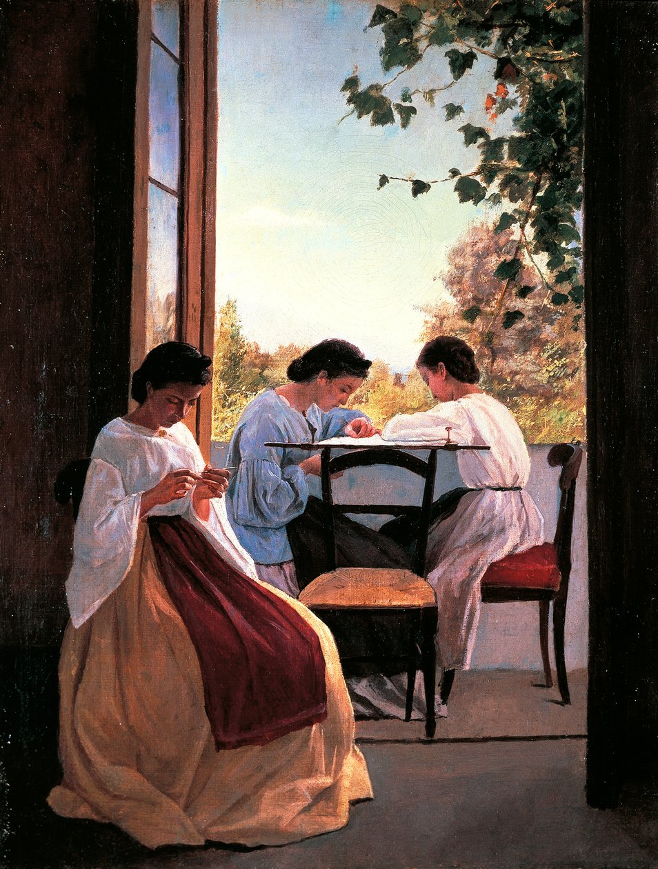 Brodörerna av Adriano Cecioni (1836-1886), olja på duk, 52x41 cm detalj av Adriano Cecioni