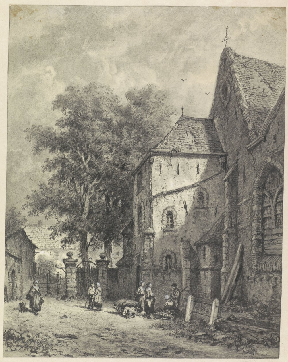 Ansikte i en kyrka av Adrianus Eversen
