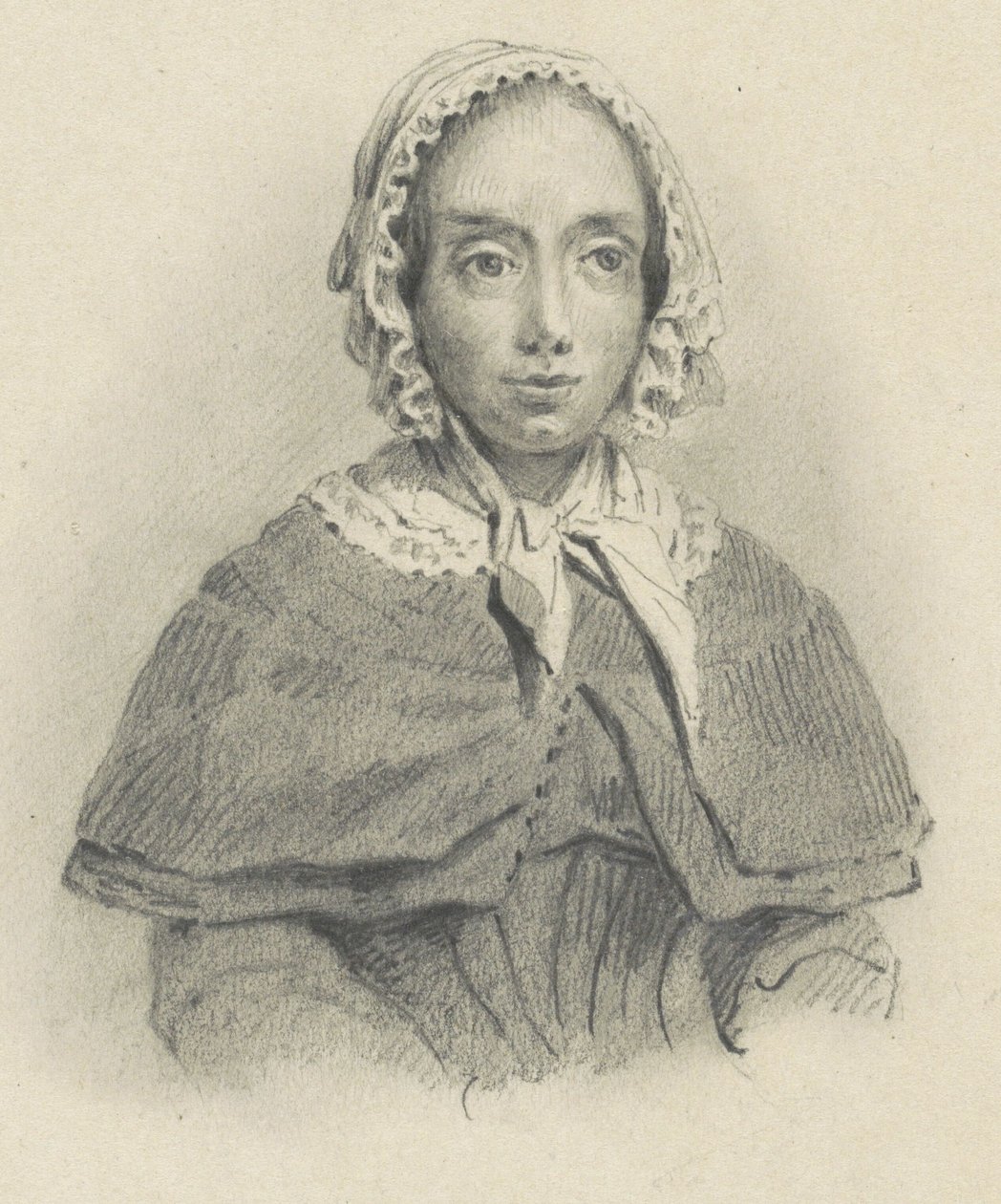 Porträtt av Maria Geertruida de Goeje-Barbiers av Adrianus Johannes Ehnle