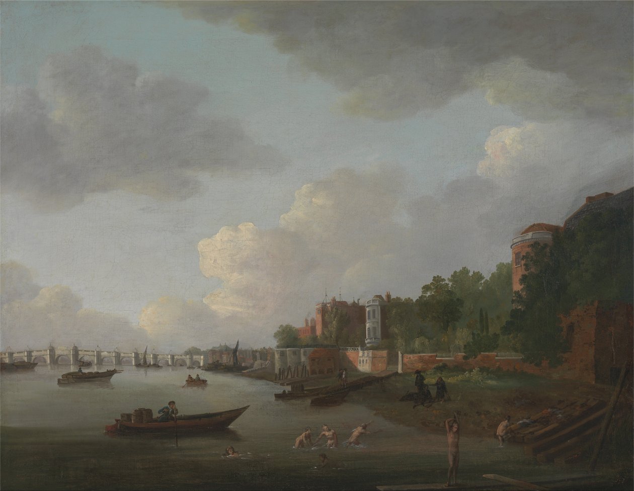 En imaginär vy av Westminster Bridge av Adrien Leprieur