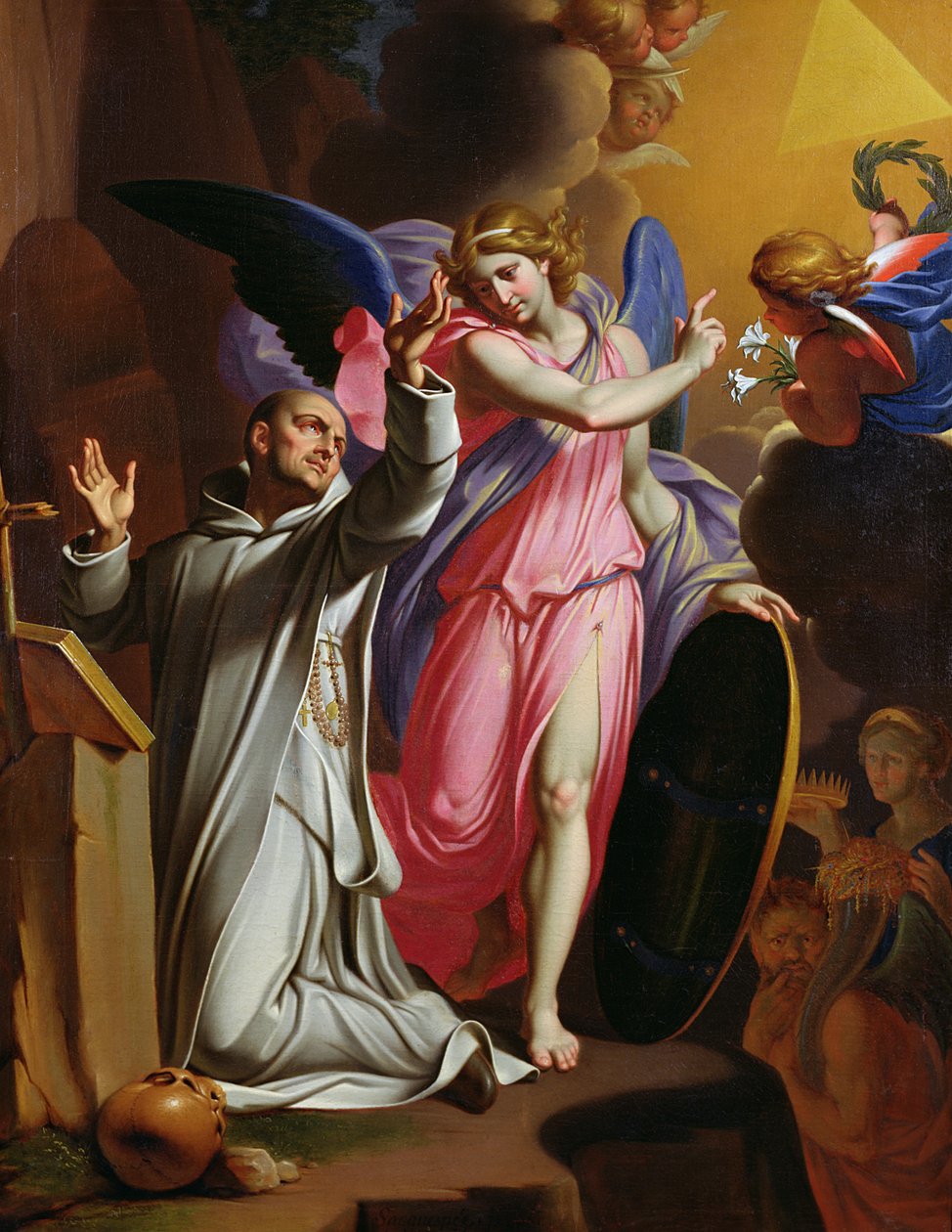 S:t Bruno vid bönen, 1671 av Adrien Sacquespee