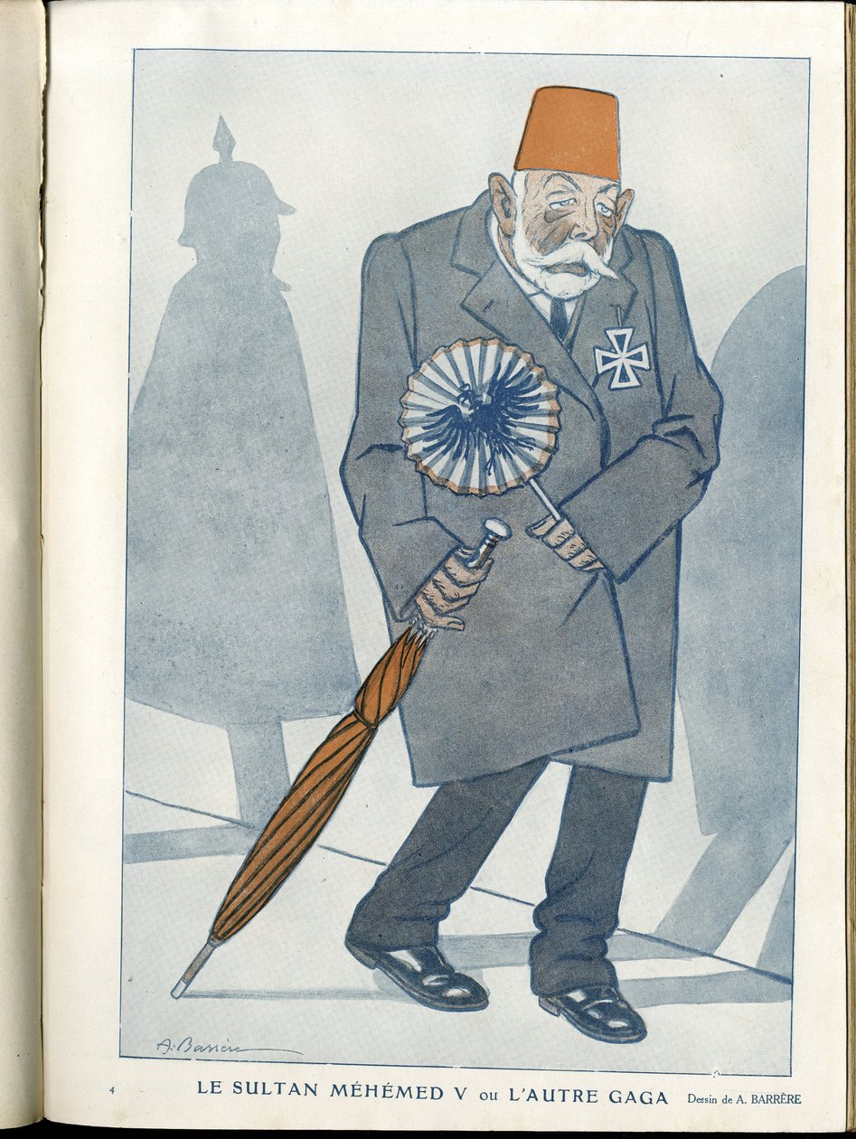 Illustration av A Barrere (1874-1931) i "" Fantasio""" av Adrien Barrere