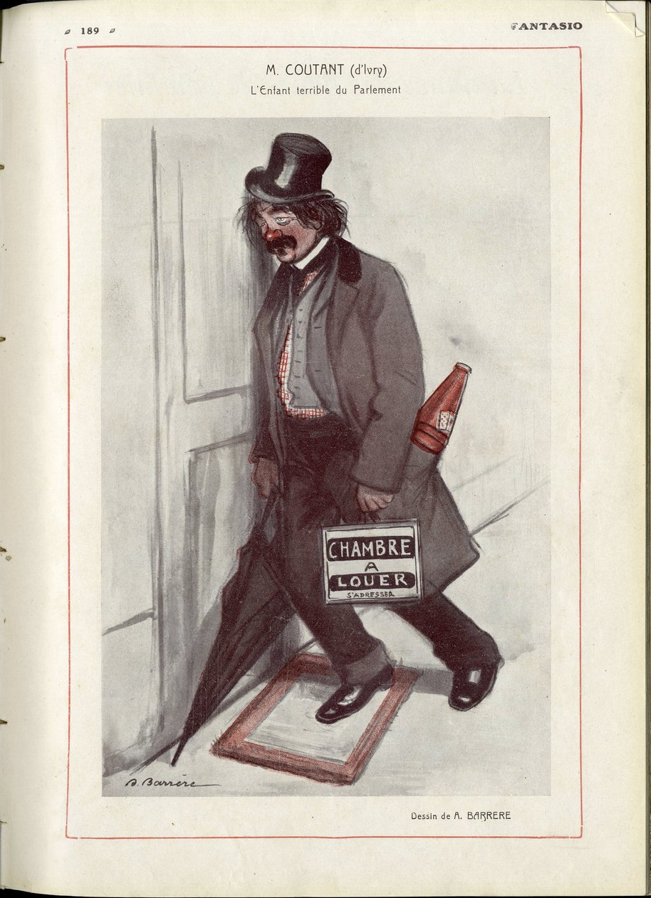 Illustration av A Barrere (1874-1931) i "" Fantasio""" - Kontrollera datum - Coutant Jules av Adrien Barrere