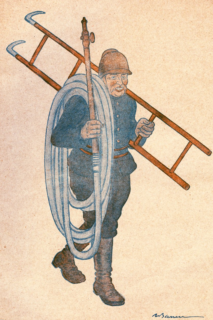 Joseph NOULENS (1864-1944), fransk politiker. Teckning av Adrien Barrere (1874-1931) för FANTASIO, nummer 204 den 15 april av Adrien Barrere