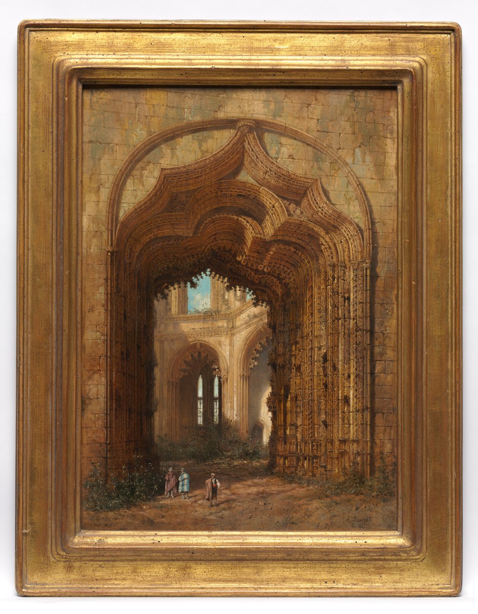 Förstörd kyrka av Adrien Dauzats