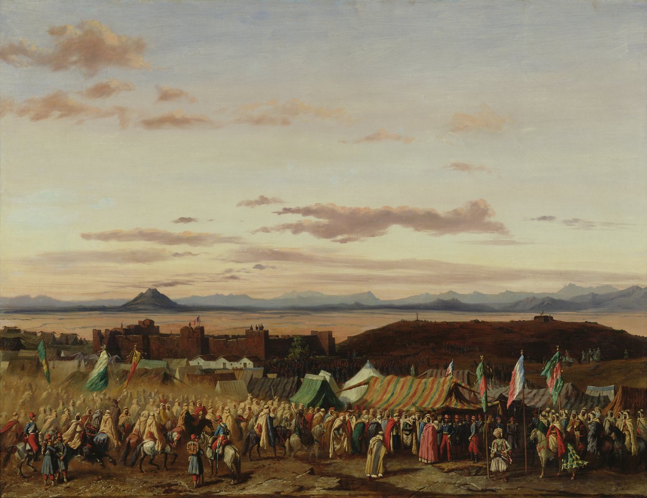 Intagandet av Setif under erövringen av Algeriet, 21 oktober 1839, 1844 av Adrien Dauzats