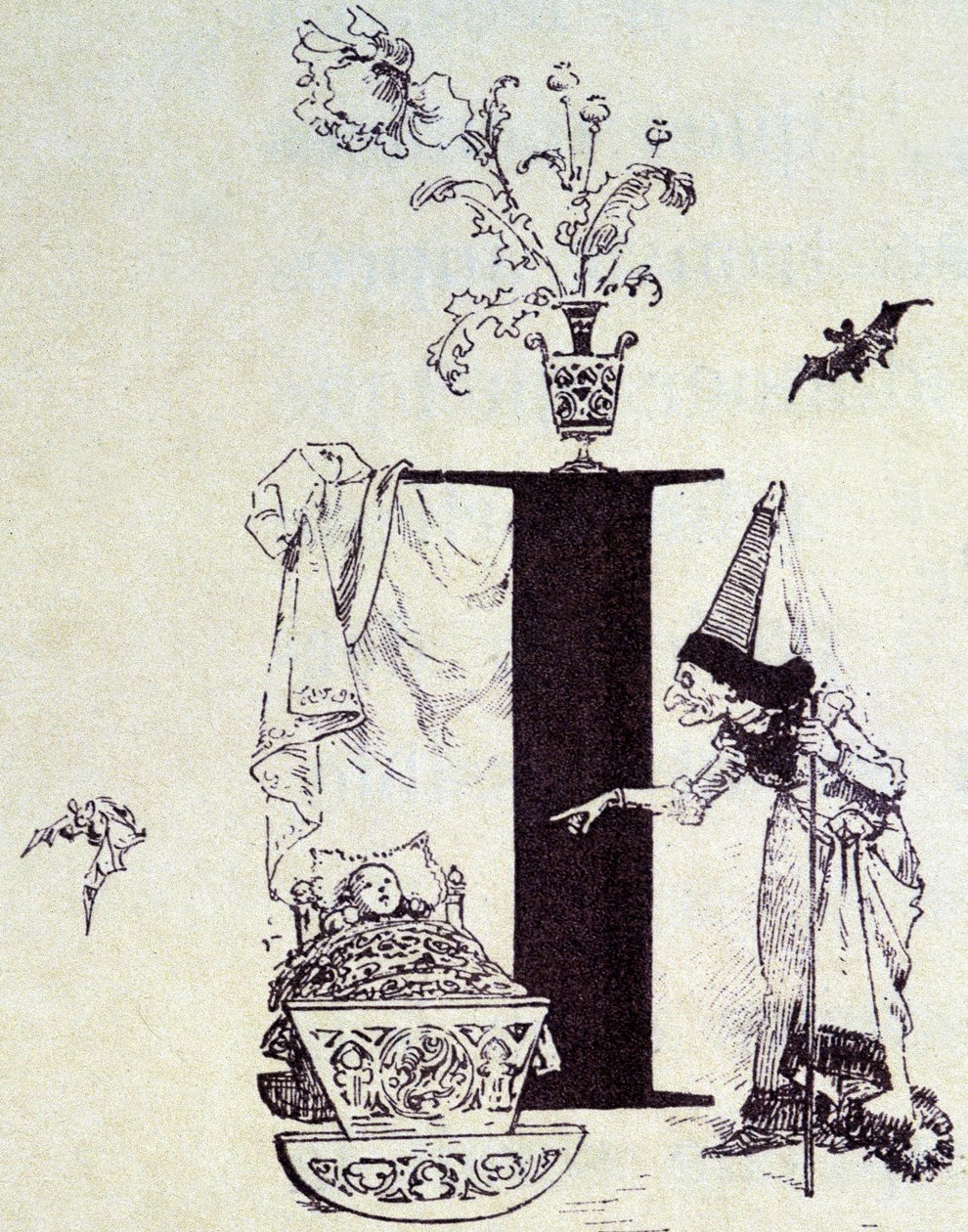 Törnrosa - i "Les Contes de Fées"" av Charles Perrault, illustrationer av Adrien Marie av Adrien Emmanuel Marie