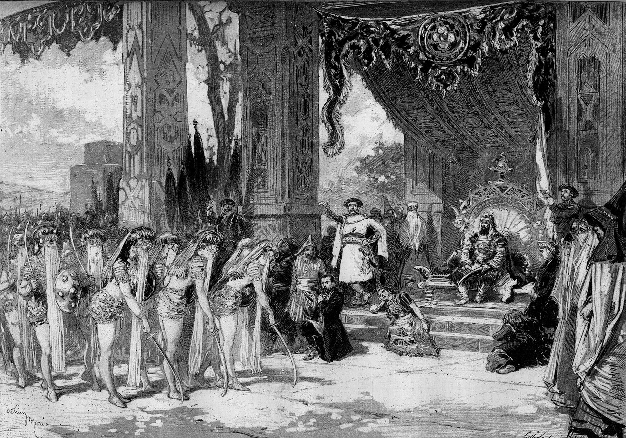Teaterrepresentation: "" Michel Strogoff"" av Jules Verne (1828-1905) och Adolphe d