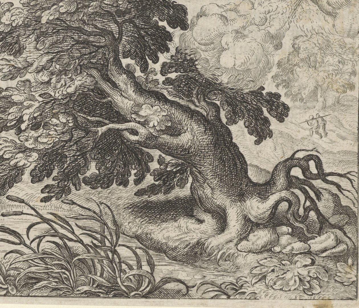 Fabeln om askan och vassen av Egidius  Sadeler (II)