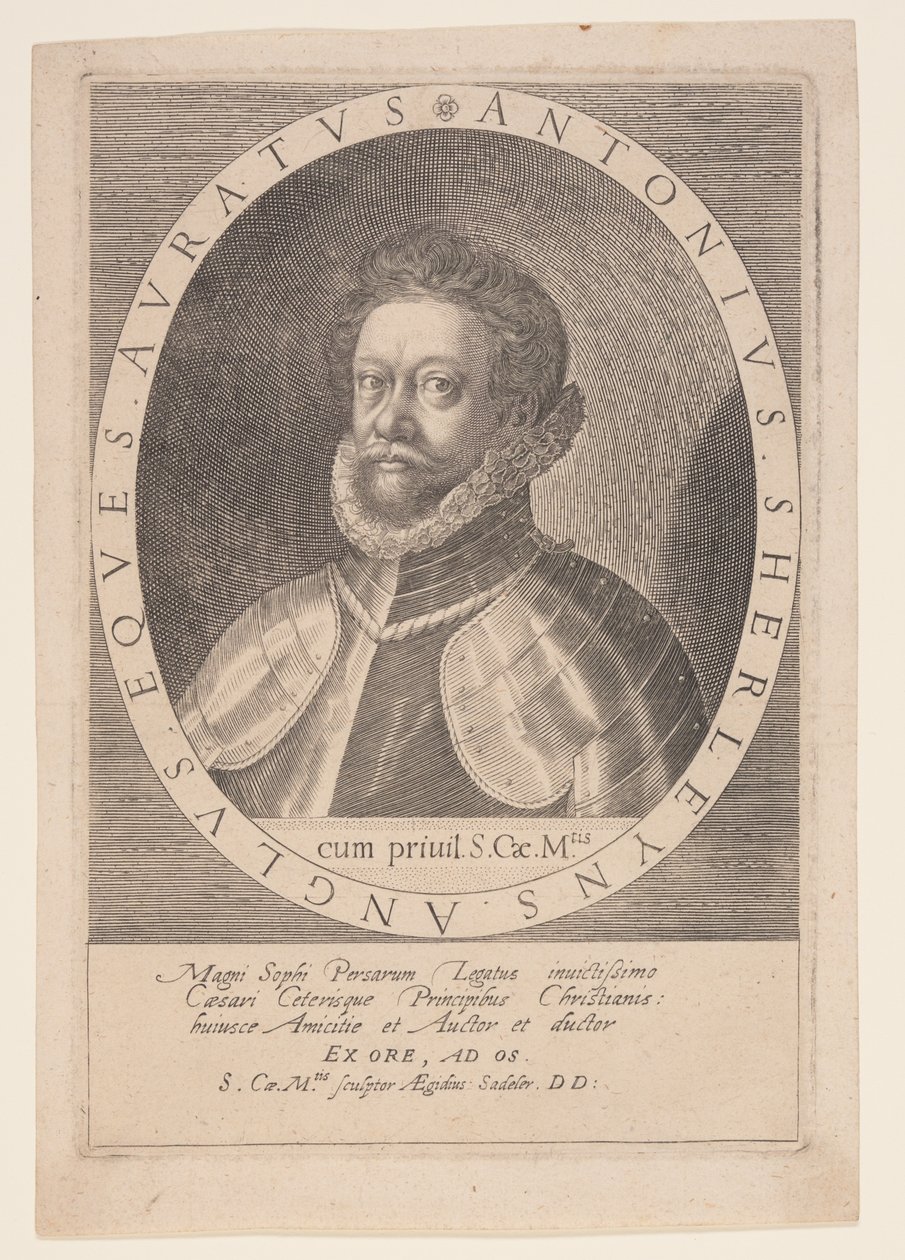 Anton Sherleyns, ambassadör i Persien av Aegidius Sadeler II