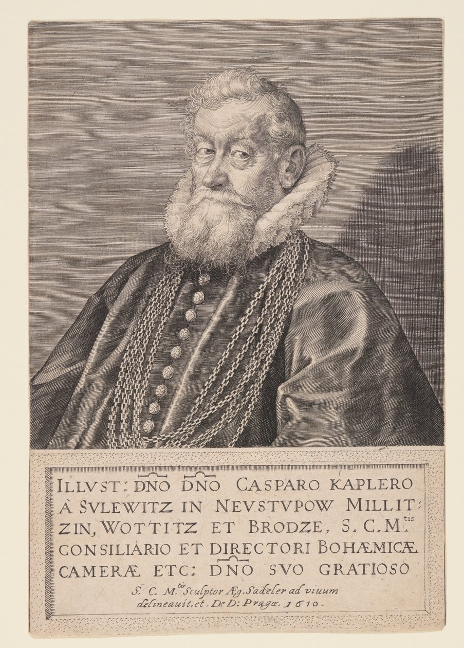 Gaspard Kaplir von Sulewitz, rådgivare hos kejsaren av Aegidius Sadeler II