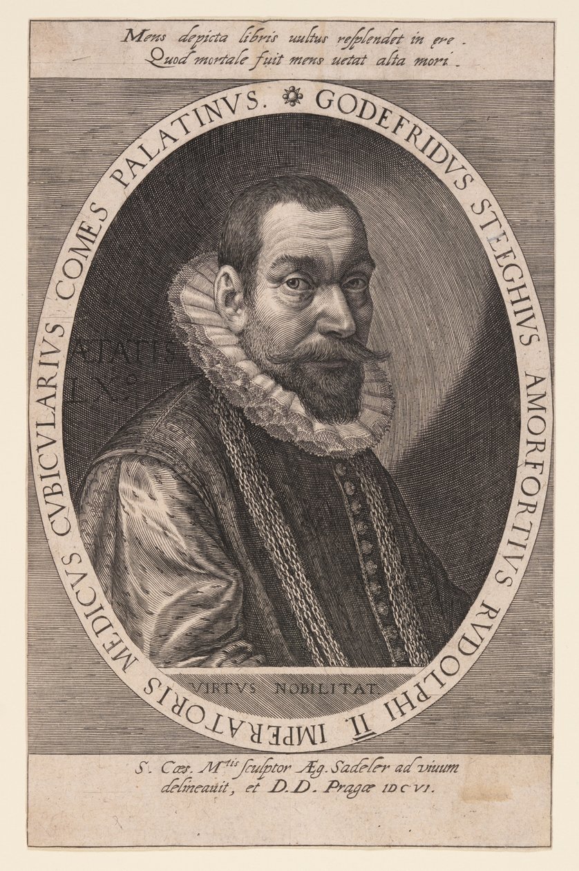 Godfried Steeghuis, läkare och kammarherre av Aegidius Sadeler II