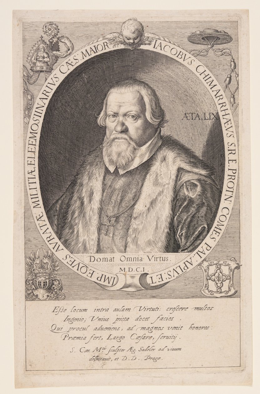 Jacob Chimarrhaeus, Rudolph II:s stora almoner av Aegidius Sadeler II