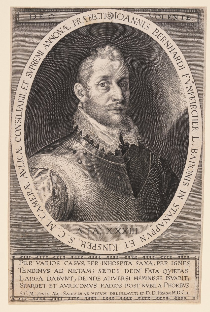 Johannes Bernhardt Fünfkircher, friherre av Stanaprun av Aegidius Sadeler II