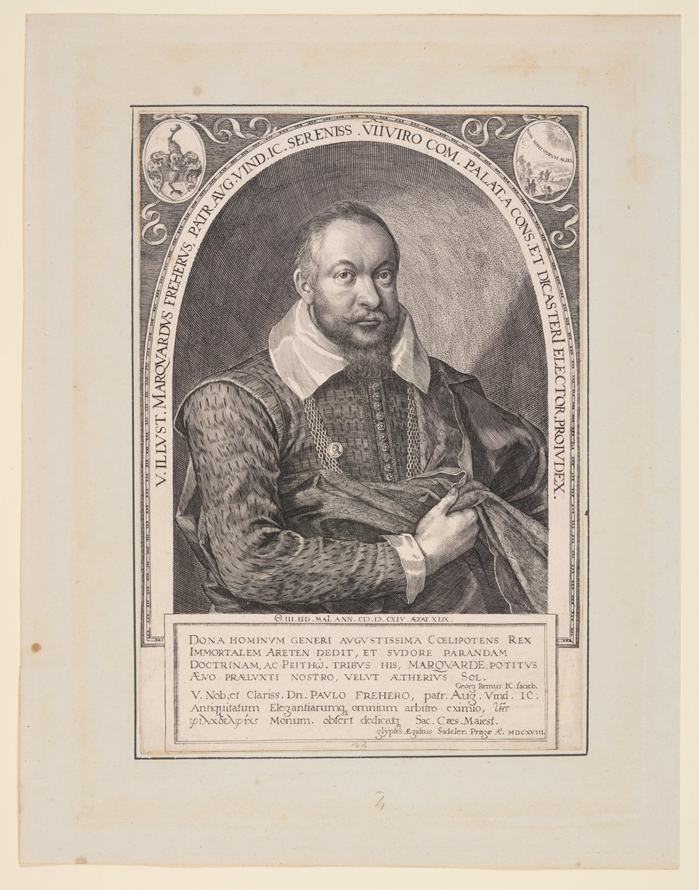 Marquard Freher, diplomat, historiker och jurist av Aegidius Sadeler II