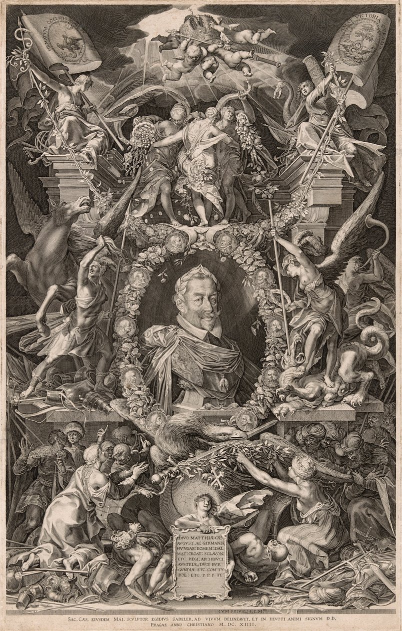 Porträtt av kejsar Matthias av Aegidius Sadeler II