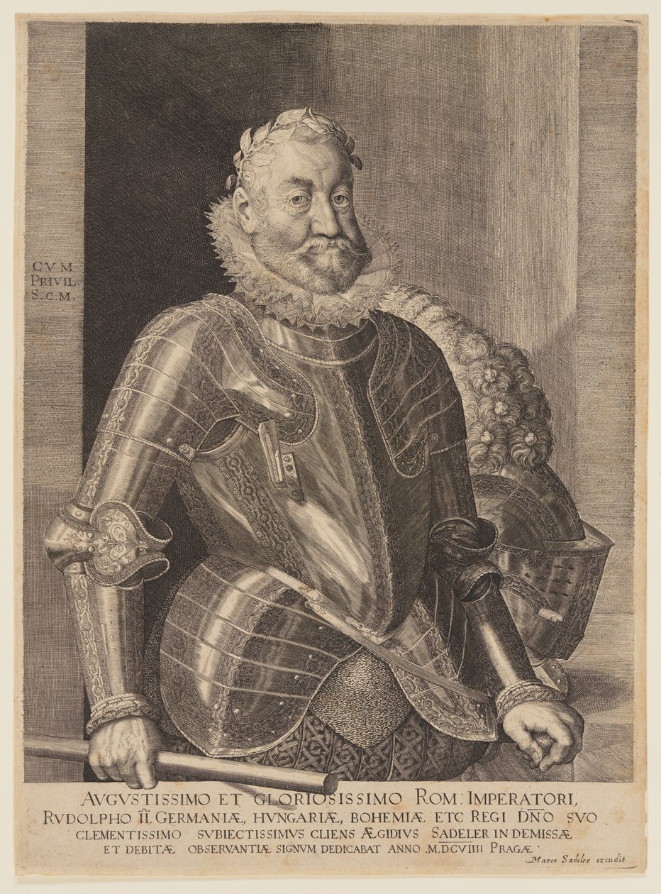 Rudolph II, tysk-romersk kejsare av Aegidius Sadeler II