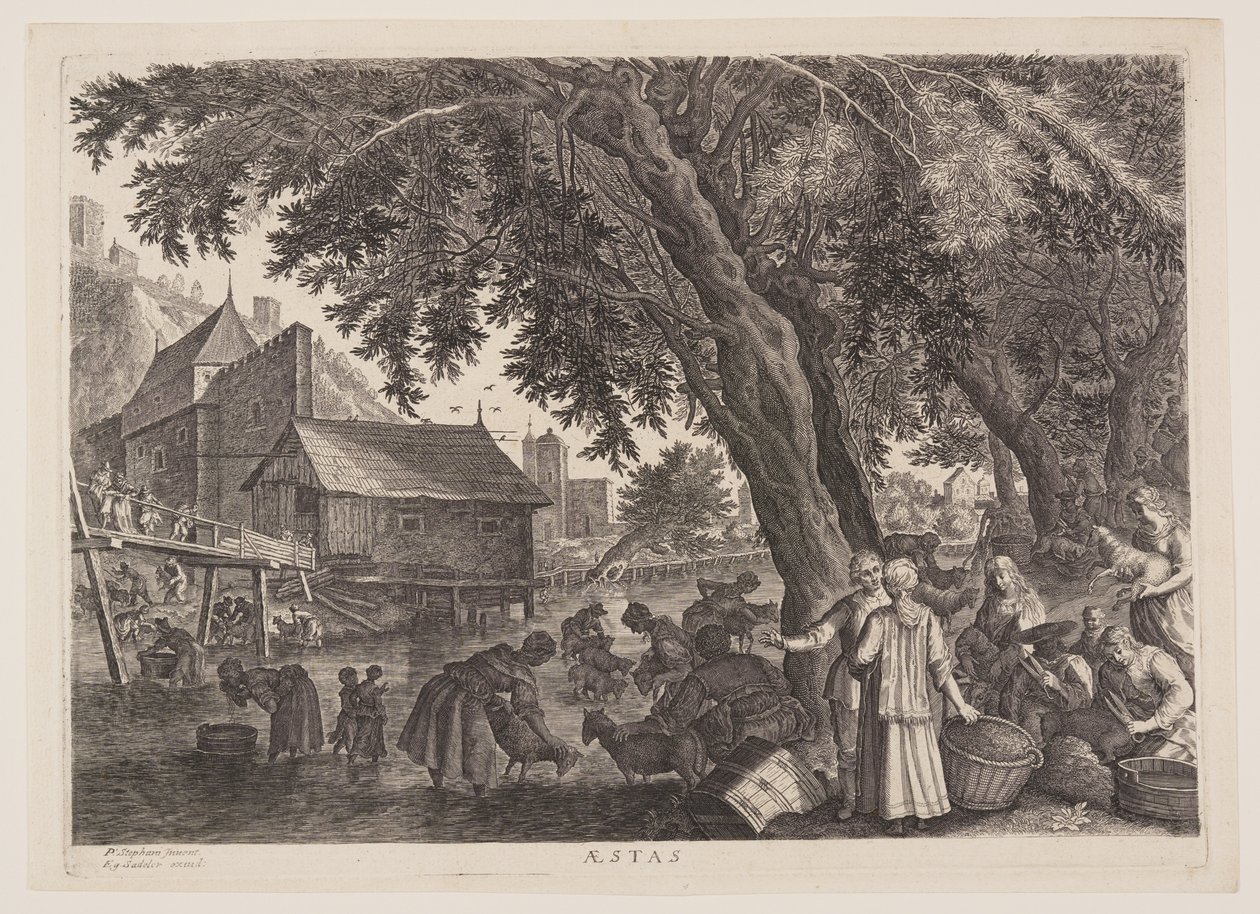 Summer, från De fyra årstiderna av Aegidius Sadeler II