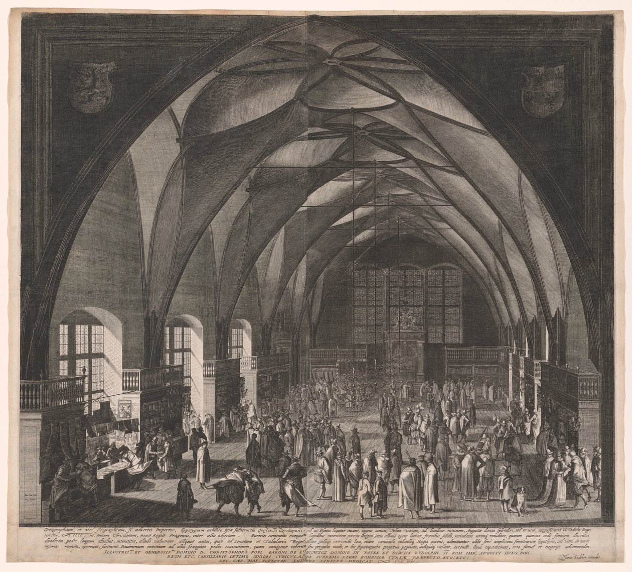 Vladislav Hall, Pragborgen, den årliga mässan av Aegidius Sadeler II