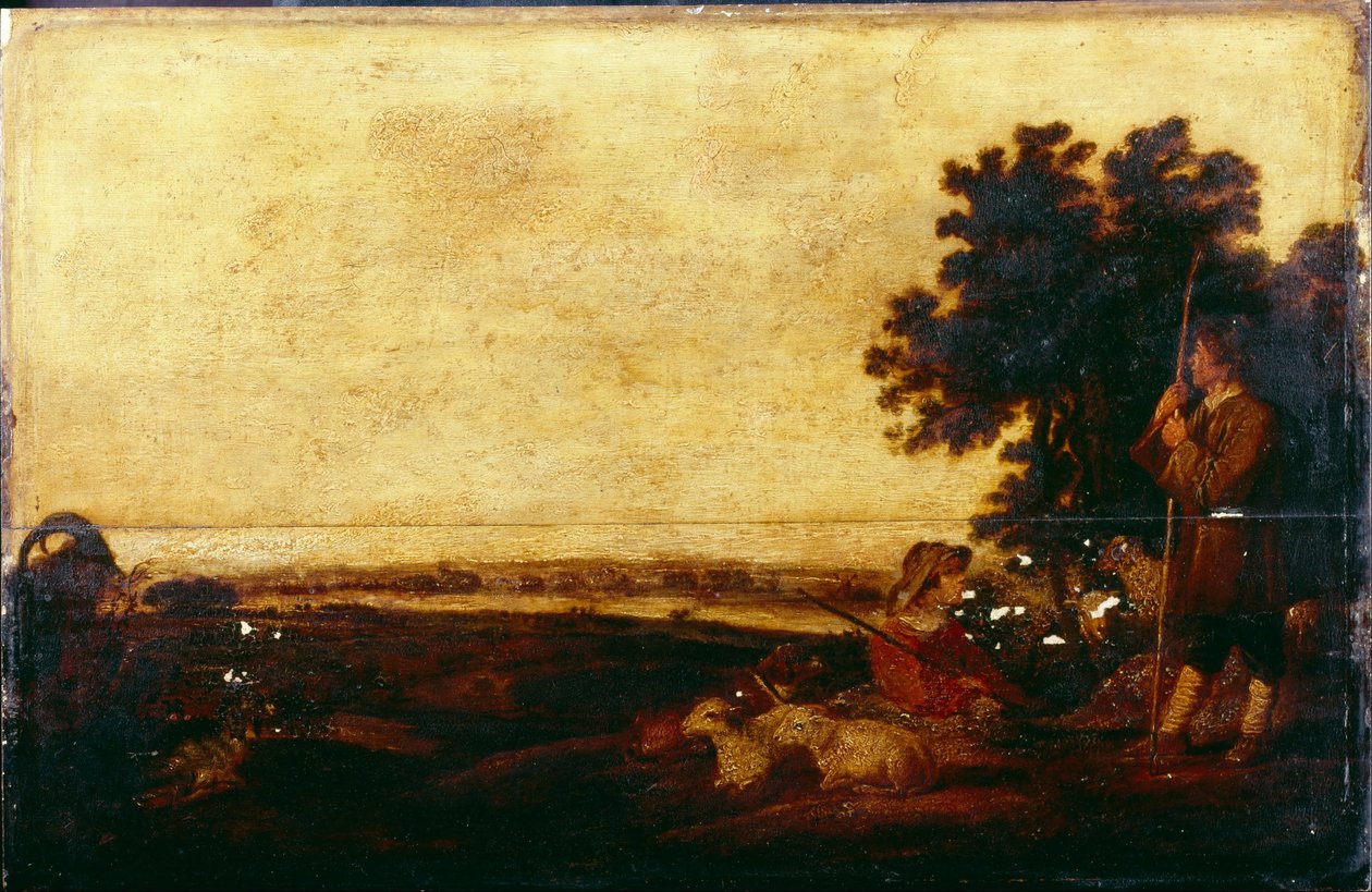Landskap med herdar av Aelbert Cuyp
