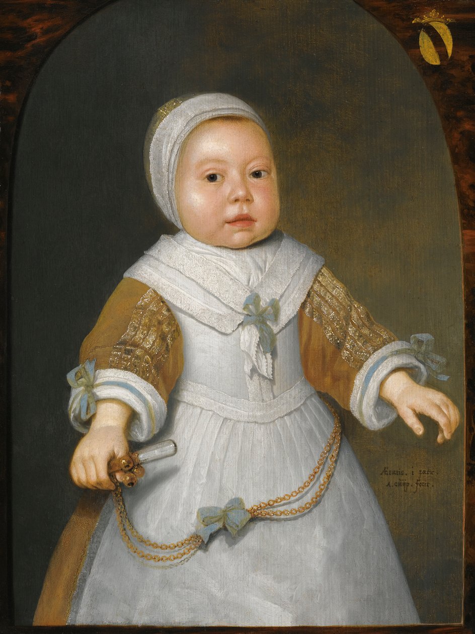 Porträtt av en flicka från familjen Van der Burch av Aelbert Cuyp