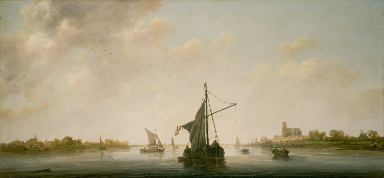 En vy över Maas vid Dordrecht av Aelbert Cuyp
