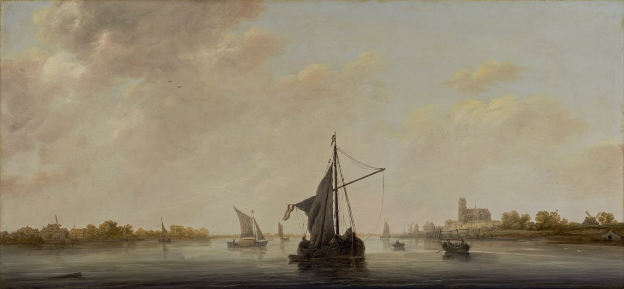 En vy över Maas i Dordrecht, c.1645-46 av Aelbert Cuyp