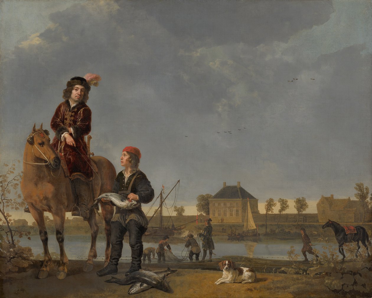Ryttarporträtt av Pieter de Roovere av Aelbert Cuyp