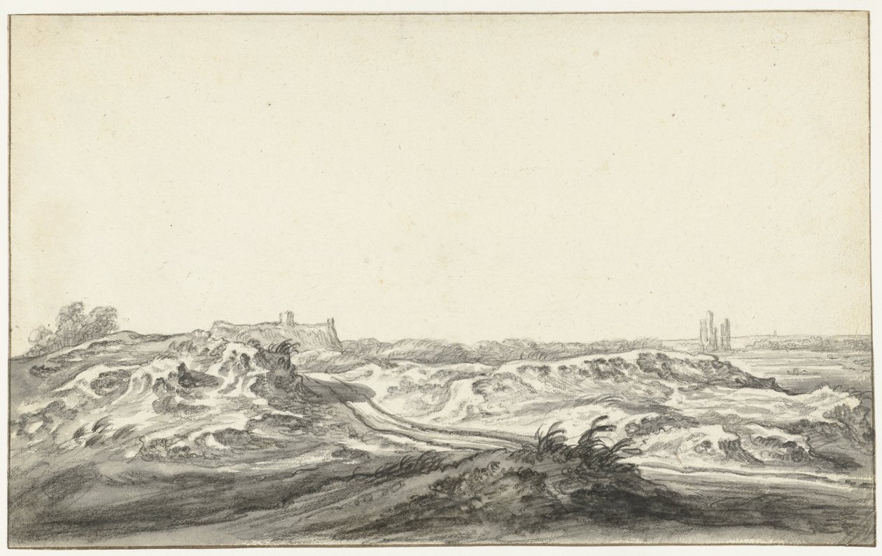 Utsikt från dynerna i Huis te Kleve nära Haarlem av Aelbert Cuyp