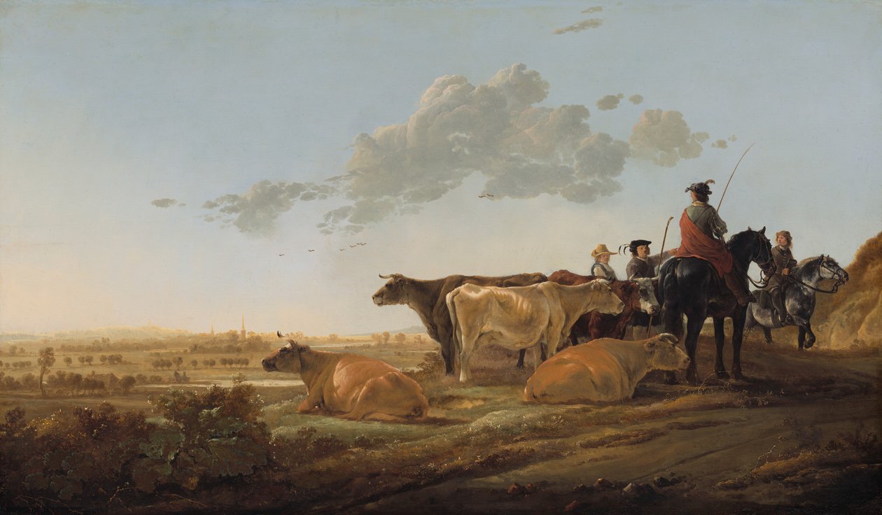 Landskap med herdar av Aelbert Cuyp
