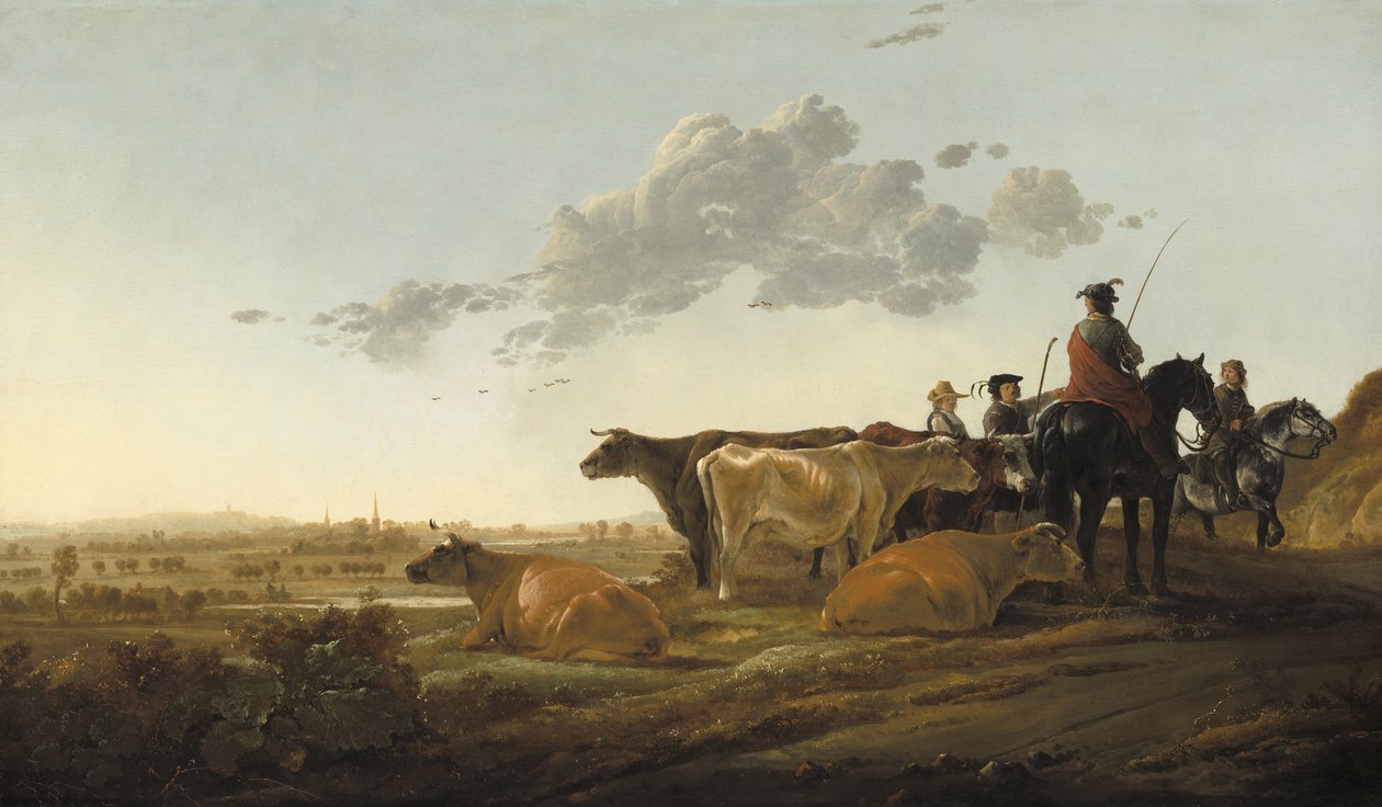 Landskap med Herdar, c.1650-52 av Aelbert Cuyp