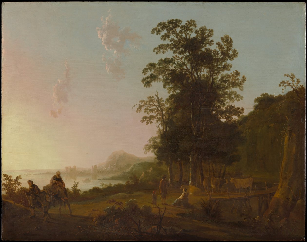 Landskap med flykten till Egypten av Aelbert Cuyp