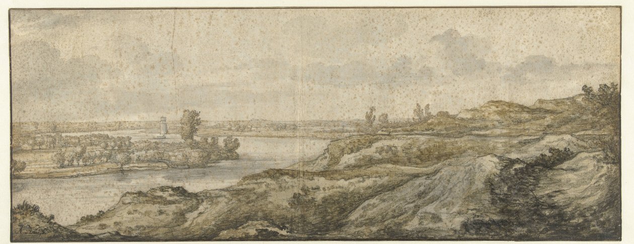 Landskap med en flod av Aelbert Cuyp