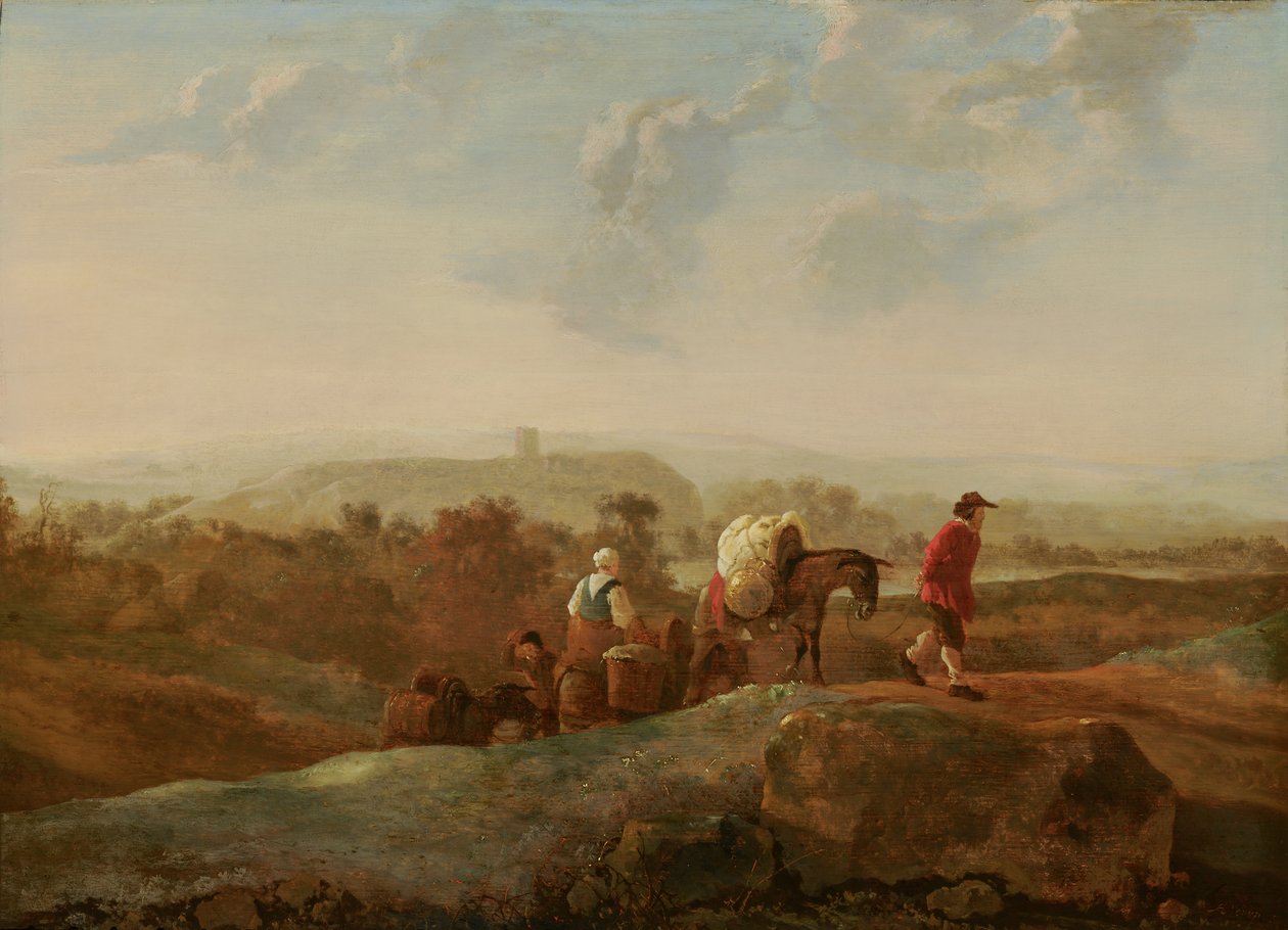 Migrerande bönder i ett sydligt landskap av Aelbert Cuyp