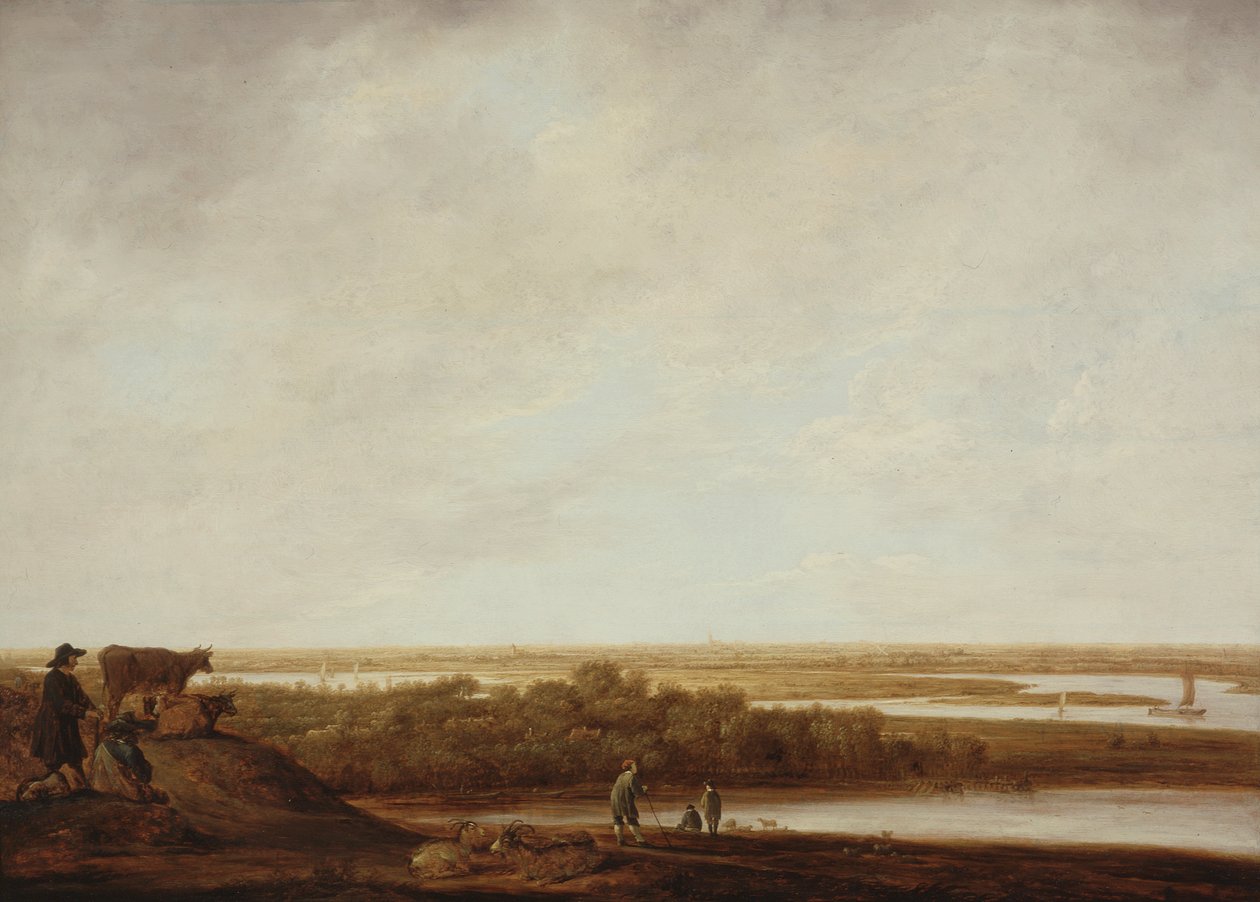 Panoramalandskap med herdar av Aelbert Cuyp