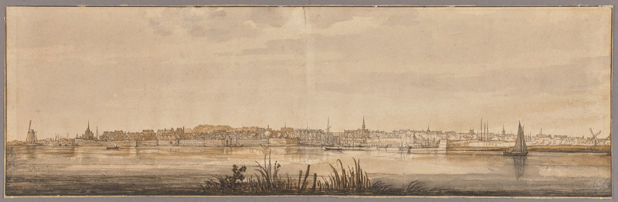 Panoramautsikt över Dordrecht och floden Maas av Aelbert Cuyp