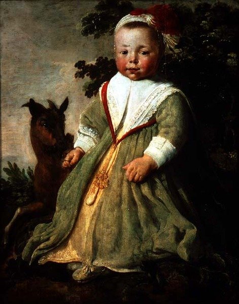 Porträtt av ett barn på två år, 1642 av Aelbert Cuyp